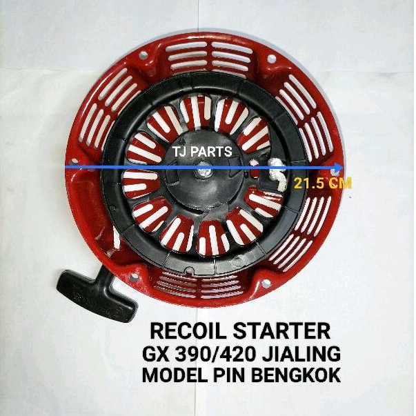 Recoil Starter/Tarikan Mesin Engine Honda GX 390/420 Dan Genset 6000/8000 Watt Model Pin Bengkok