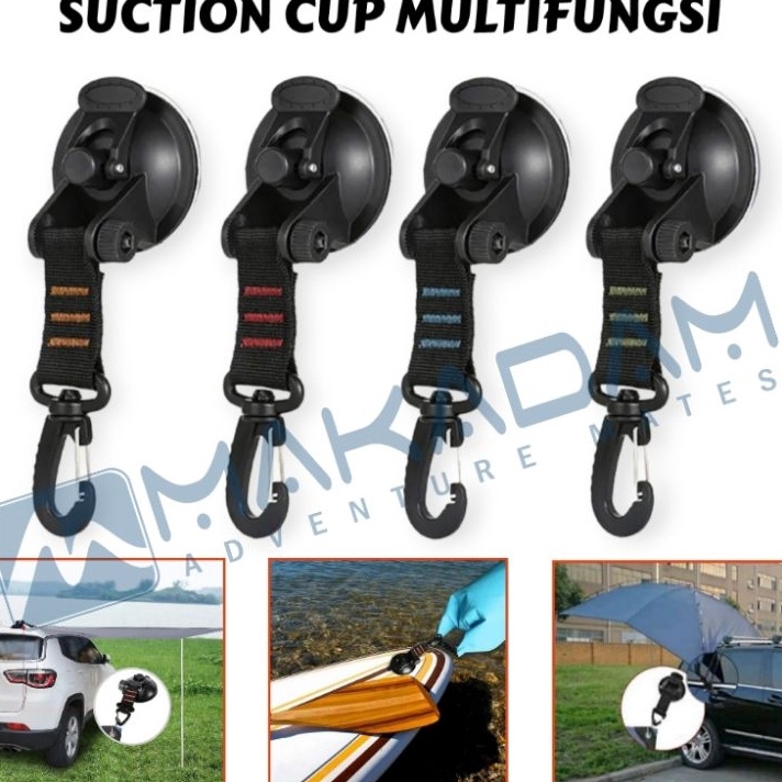 ✢Terkini✢ suction cup pengait tali flysheet tenda awning tenda mobil campervan