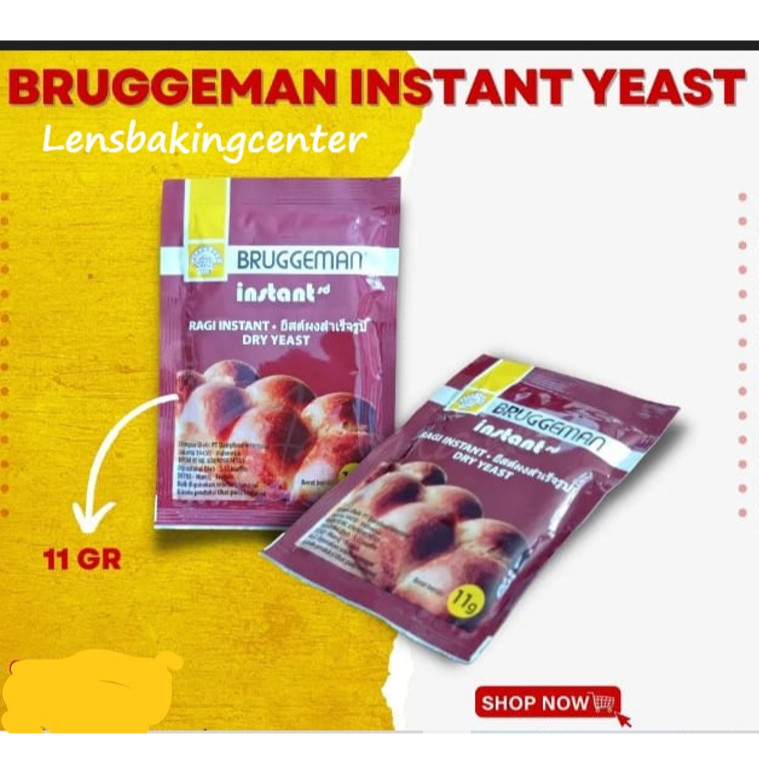 

Bruggeman Ragi Kering Dry Yeast Instant sachet 11gr / 11 gr / 11gram / 11 gram / 4x11gr 4 x 11gr 4x11gram 4 x 11gram