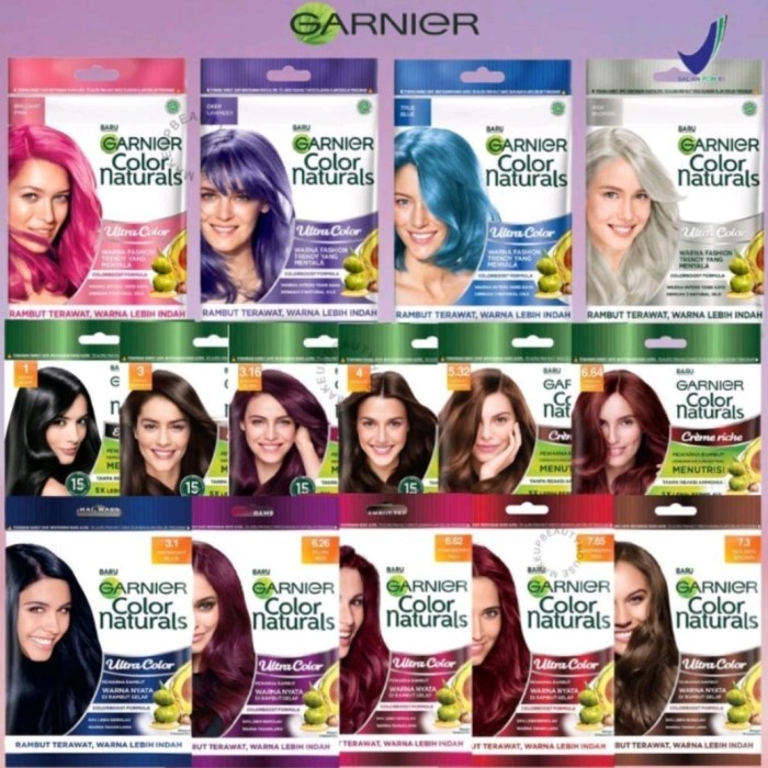 Garnier Color Naturals Sachet || Garnier Pewarna Rambut Natural Sachet