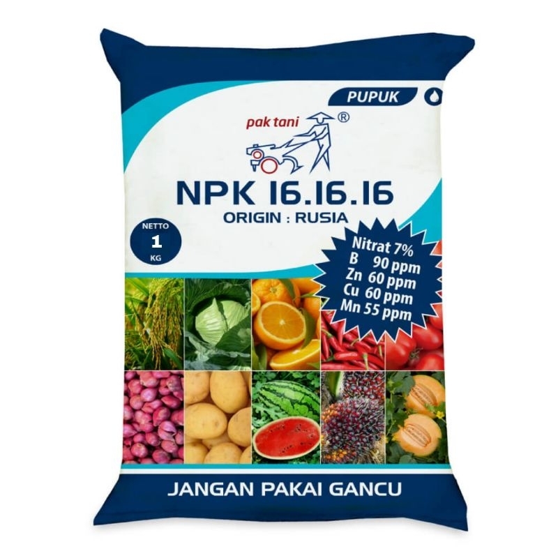 PUPUK NPK 16 16 16 PAK TANI / NPK PAK TANI / NPK 16 16 16