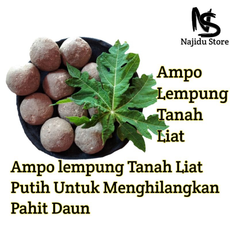 

Ampo Lempung Tanah Liat Putih Untuk Menghilangkan Pahit Daun