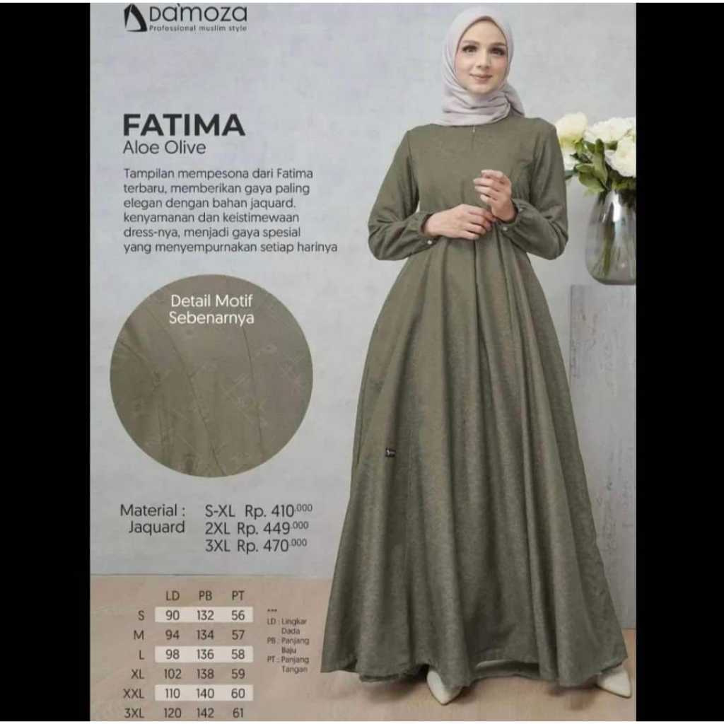 FASHION MUSLIM DRESS MUSLIM GAMIS DAMOZA FATIMA