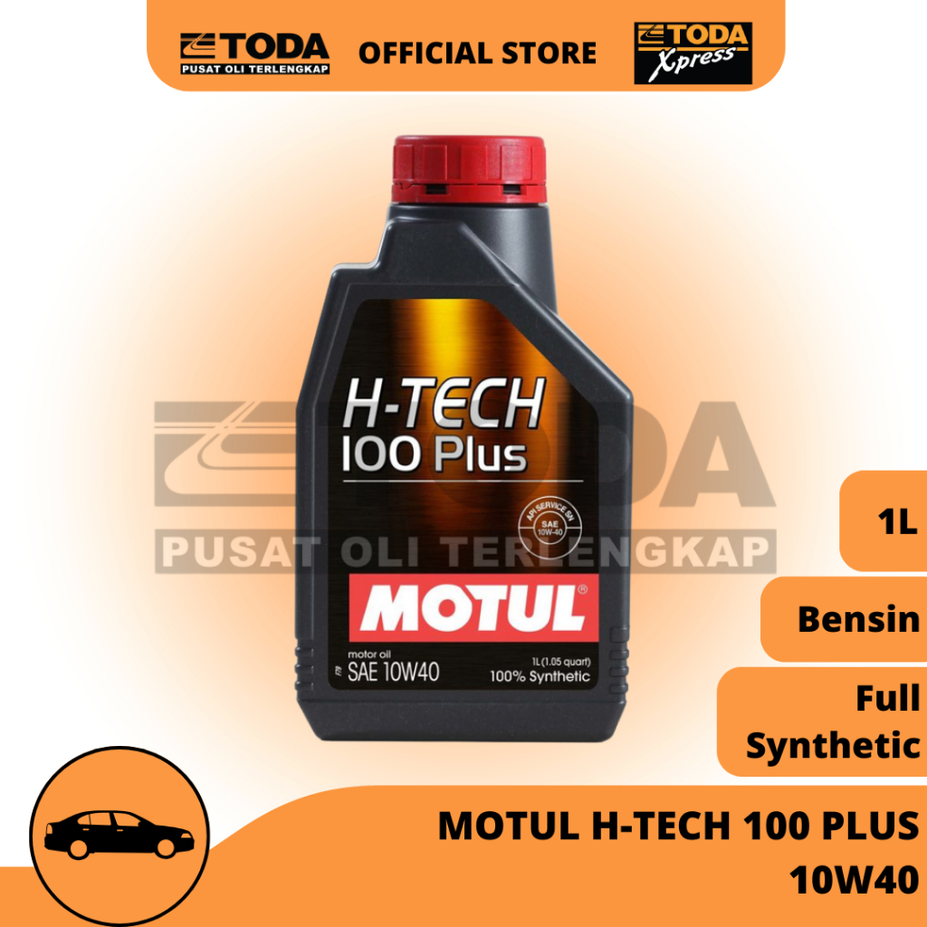 Oli Mobil Motul H-Tech 100 Plus 10W40 1L Oli Mesin Mobil Original