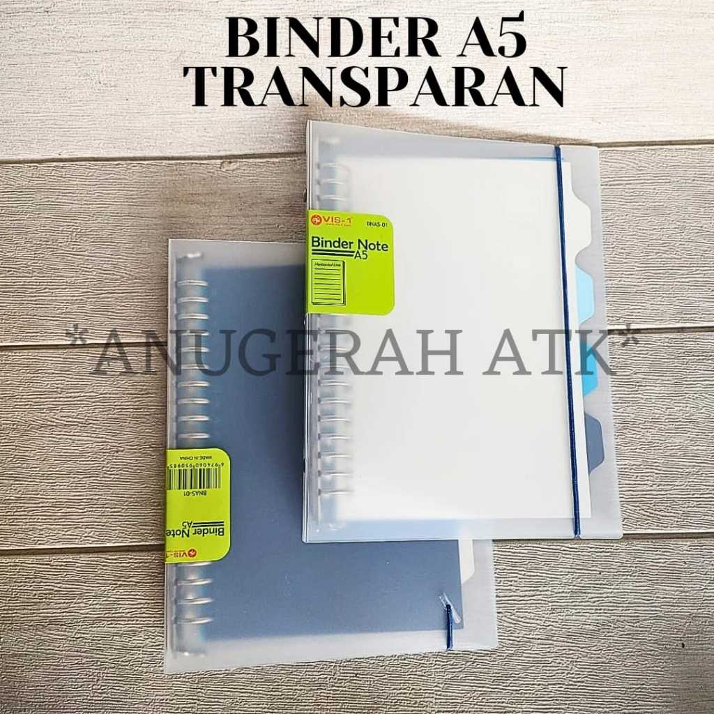 

Buku Binder Tebal Transparan A5