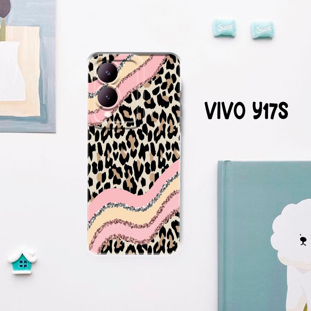 Case Case VIVO Y17S Case Motif LEOPARD Softcase Hardcase 3D Full Printing Softcase Case Doff Case Fu