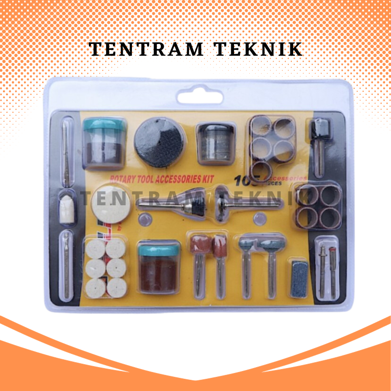 Rotary Kit Solid / Aksesoris Mini Die Grinder Mata Bor Tuner Bor Accesories 105 pcs Solid / Mata Dre