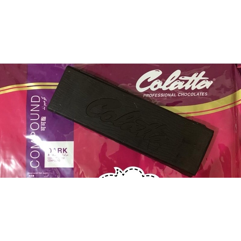 

Colatta Dark Chocolate Compound +/- 200gr - Cokelat Potongan