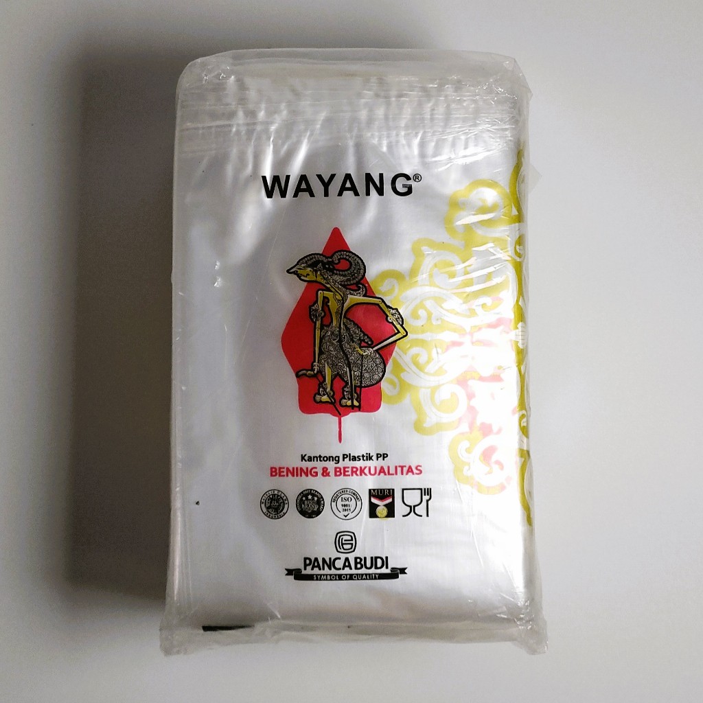 Plastik PP Bening Wayang +/- 500 gr 10 x 15, 12 x 25, 15 x 30