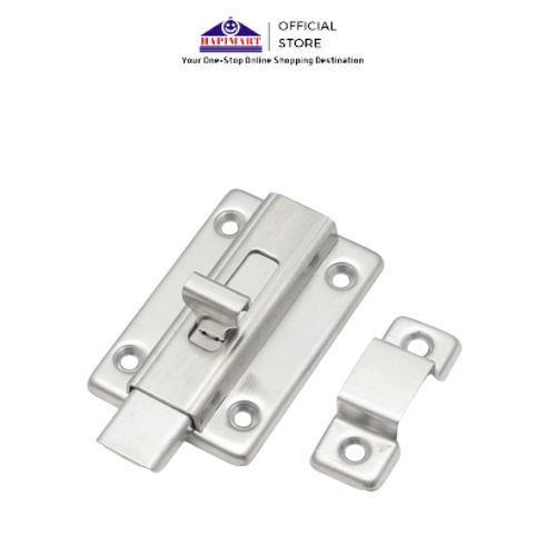 Slot Pintu Stainless/Grendel Slot Kunci Pintu Tekan Stainless Steel Bolt
