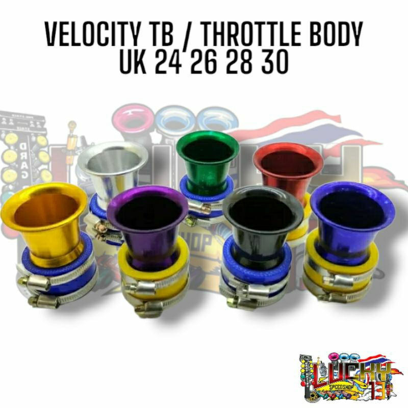 Velocity Throttle Body TB Standar Beat Vario 125 150 Scoopy Downdraft 24 26 28 30