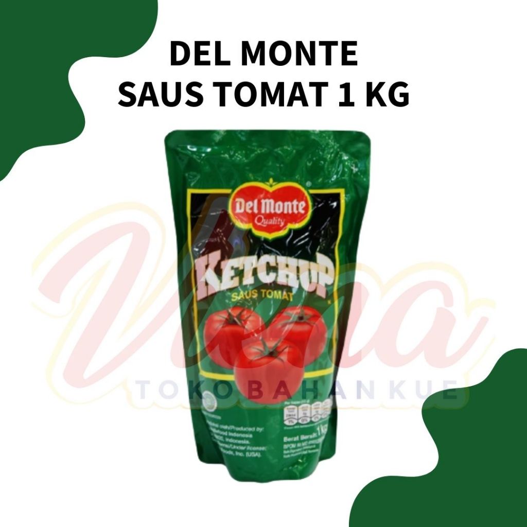 

Del Monte Ketchup Saus Tomat 1kg / Tomato Sauce Delmonte
