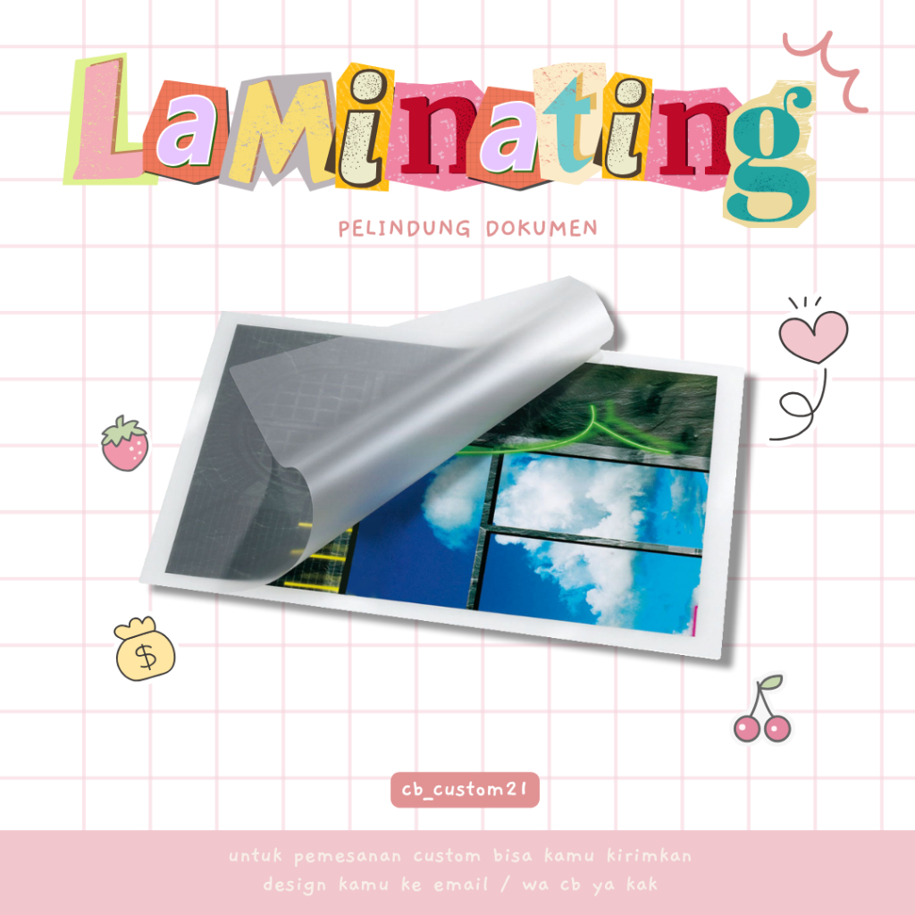 

Tambahan Laminating Glossy