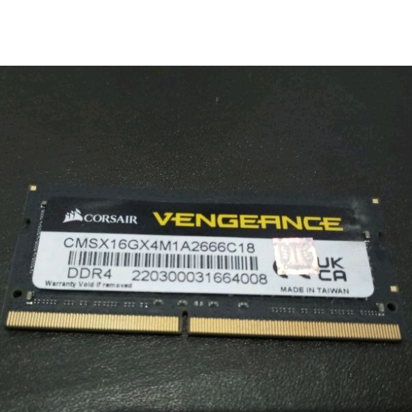 RAM Corsair Vengeance DDR4 16GB 2666Mhz Sodimm RAM Laptop - Second