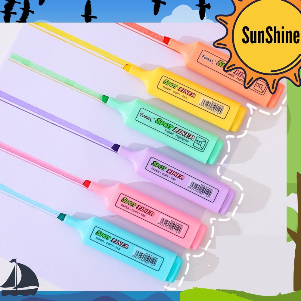 

✨Sunshine Fancy✨ Highlighter Warna Warni / Solid Colour Marker Pen S0245