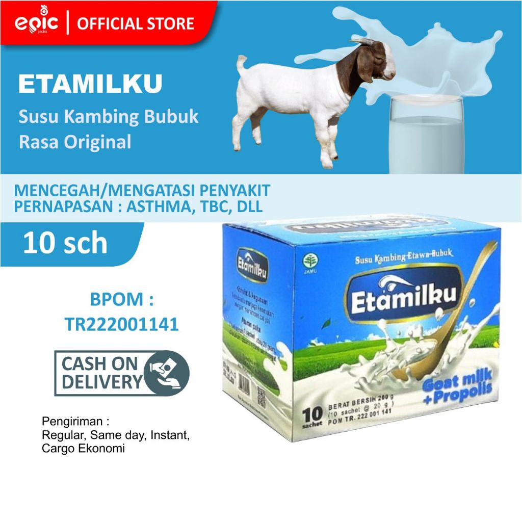 

Epicpicks Susu Kambing Etamilku 1 Box 10 sachet