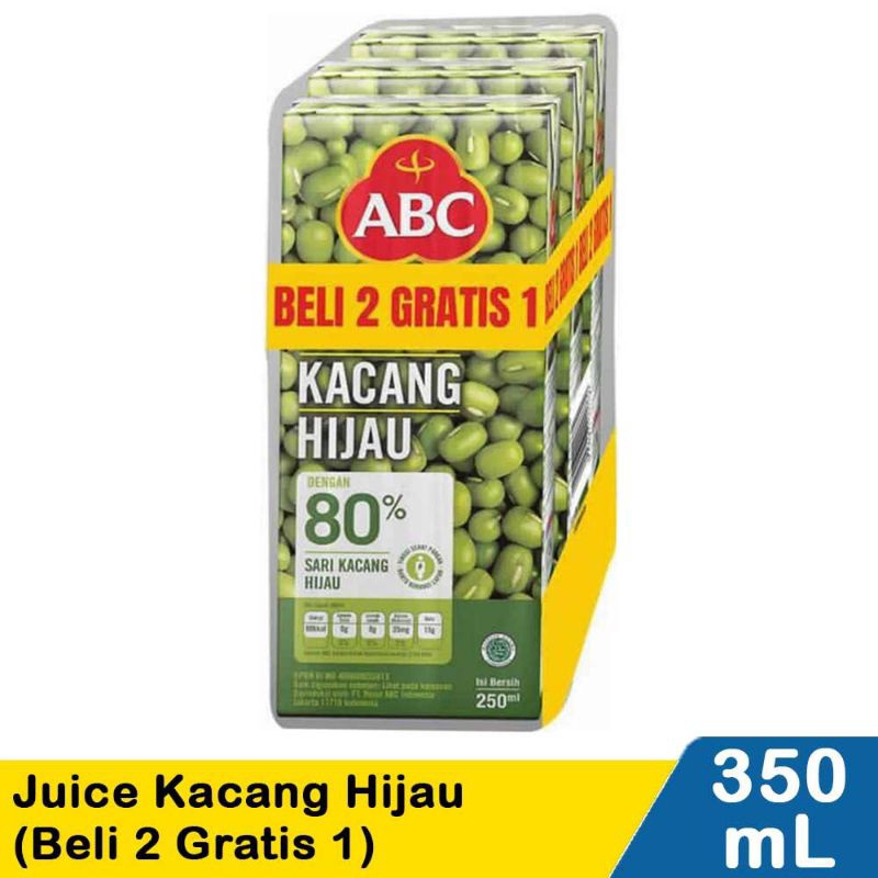 

Abc Juice (Beli 2 Gratis 1) Kacang Hijau 3X250ml