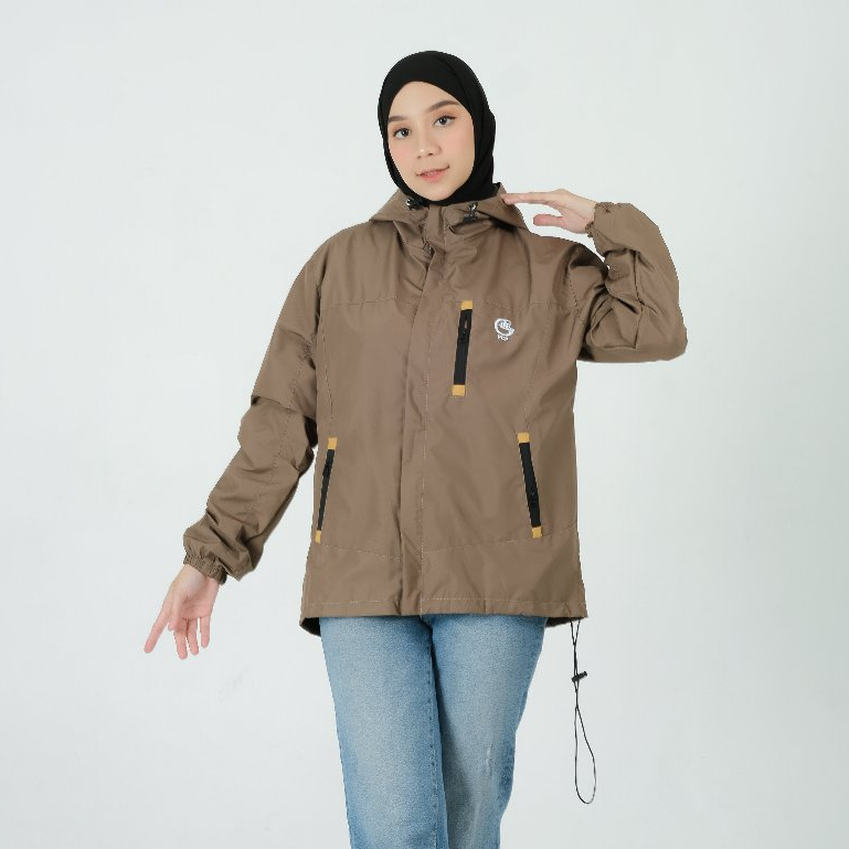 Jaket Outdoor Wanita Waterproof Model Everest Big size Original FCF / Jaket Outdoor Wanita Anti air