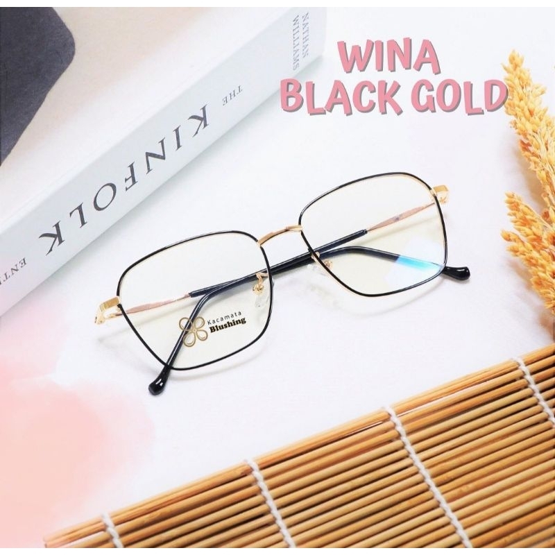 kacamata blushing-photocromic kanan minus 0,75 kiri silinder 2 pria wanita free spray