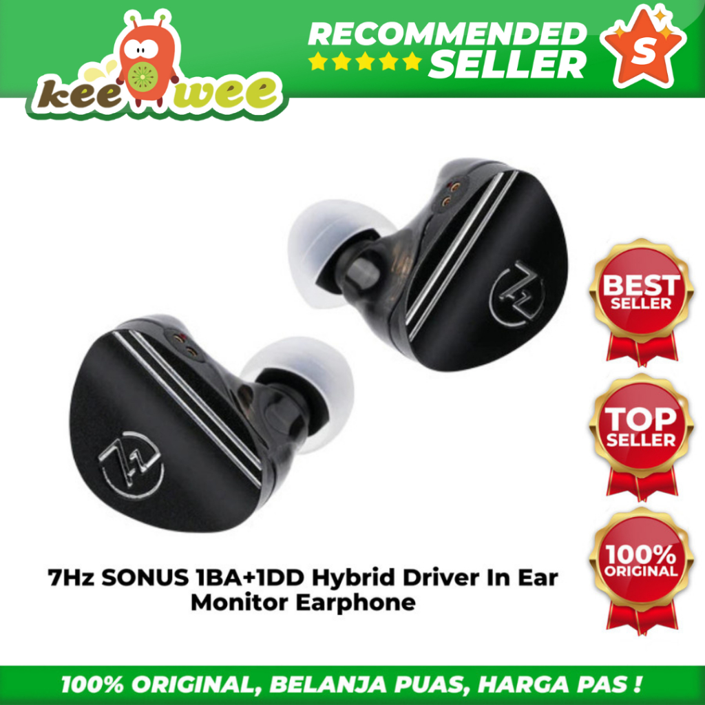 7Hz / 7 Hertz SONUS 1BA+1DD Hybrid Driver In Ear Monitor Earphone