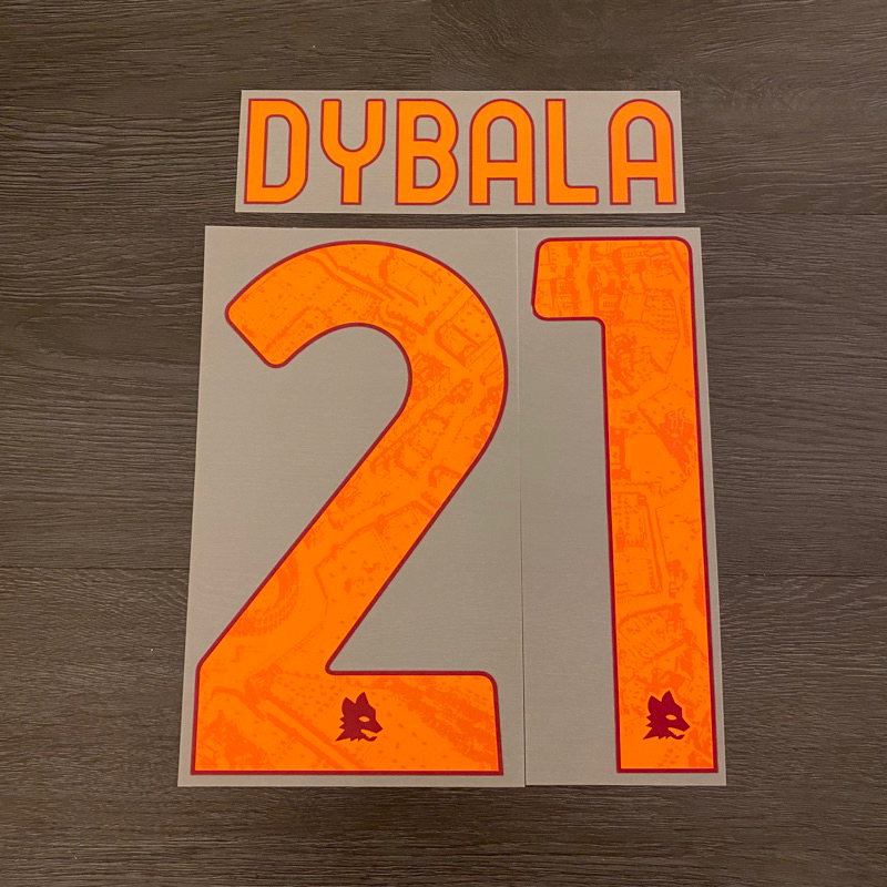 Nameset Oiginal AS Roma Home & 3rd 2023/2024 Dybala #21