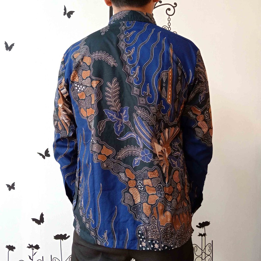 KEMEJA BATIK SLIM FIT PRIA DEWASA KEMEJA KANTOR KEMEJA RESMI PRIA LENGAN PANJANG