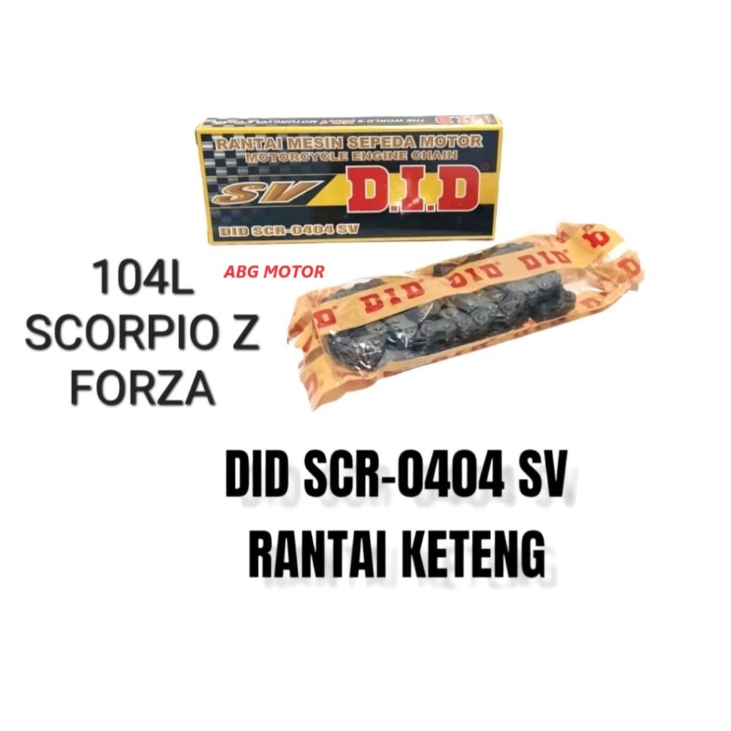 RANTAI KETENG TIMING 104L SCORPIO Z FORZA MERK DID