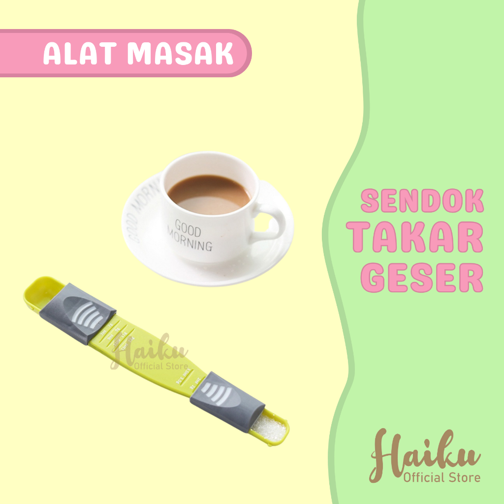 Sendok takar geser adjustable measuring spoon sendok bumbu gula kopi