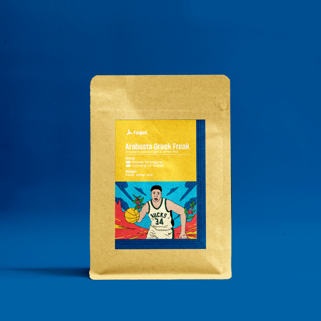 

Kopi Espresso Blend Kopi Susu Arabica Robusta PREMIUM (500 gr) ARABUSTA GREEK FREAK