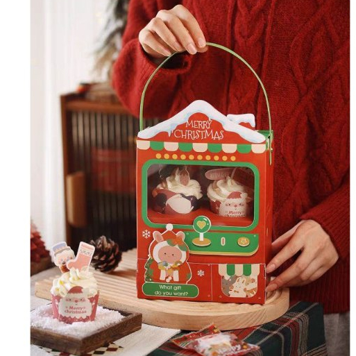 

B100 Kotak Natal | Kotak Cookies | Kotak Tenteng Natal | Kotak Transparan | Kotak Kue | Kado Natal