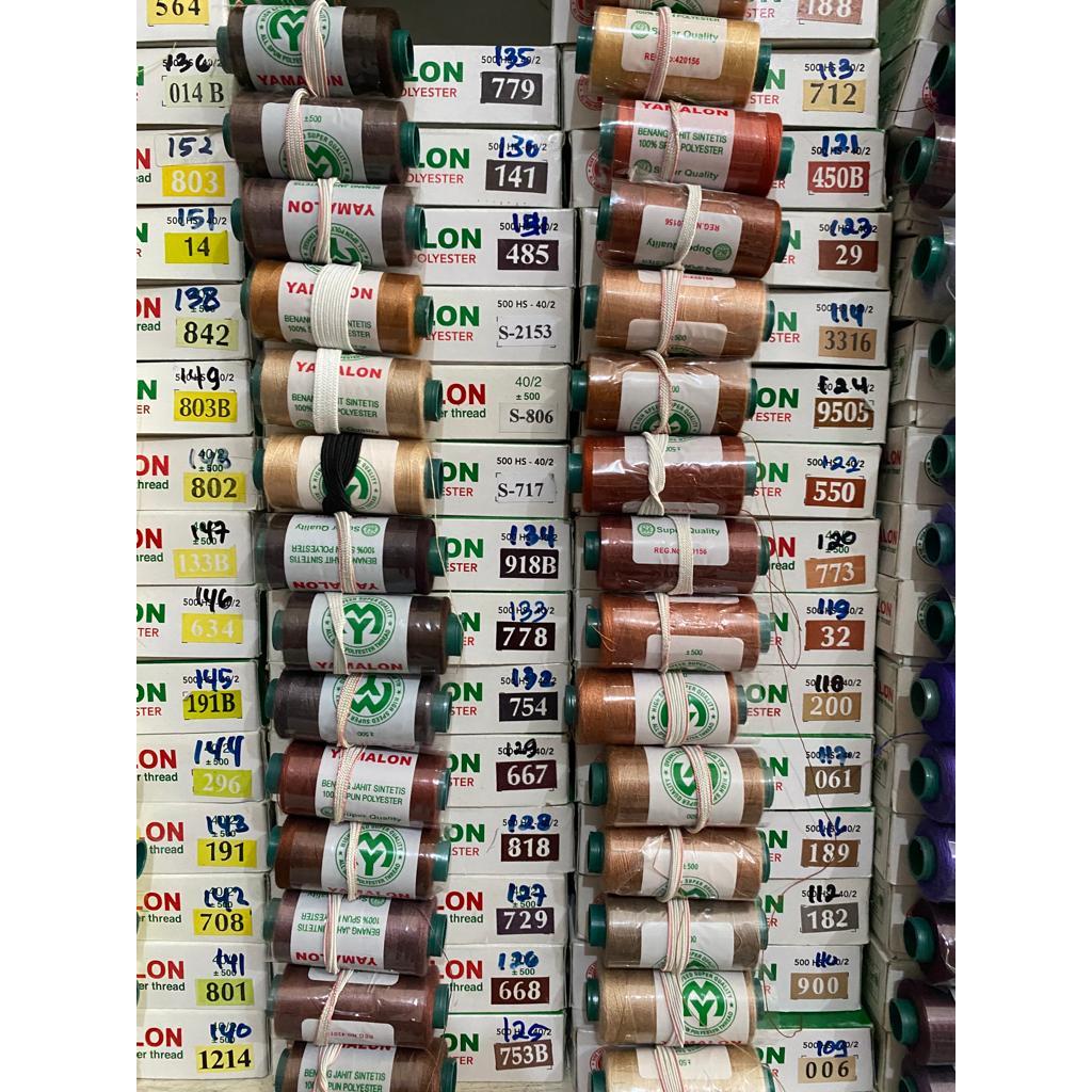 Benang Jahit Yamalon 500 Yard Warna Lengkap (Part 3)