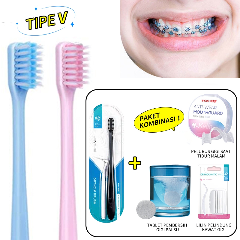 Sikat Gigi Orthodontic Interdental/sikat gigi orthodontic behel/sikat gigi behel/sikat gigi behel pe