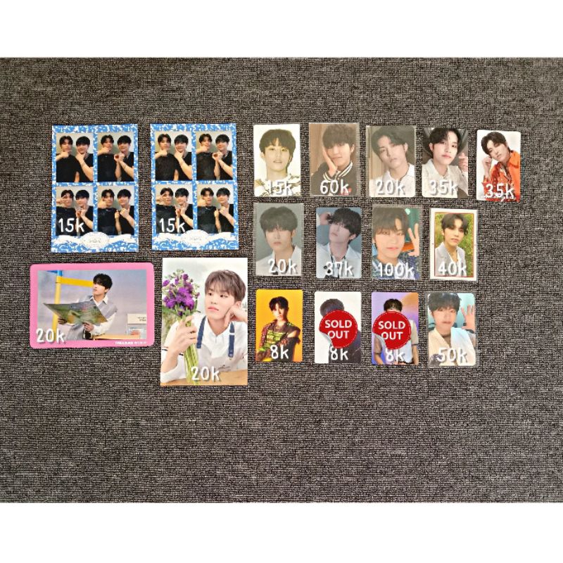 Ready Stock Photocard Jeongwoo Treasure - WTS pc pob membership kit membkit unit MD pop up hello tou