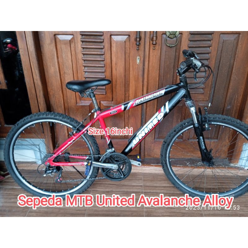 Sepeda MTB United Avalanche Alloy Roda 26