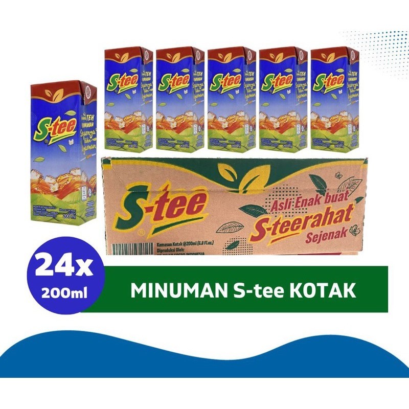 

S-Tee Minuman Teh Kotak 200ml 1 Dus Isi 24 Pcs