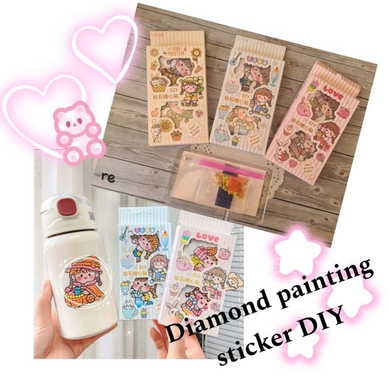 

diamond painting sticker diy