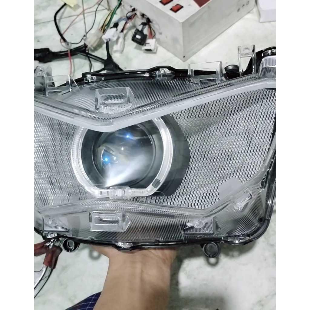 HEADLAMP CUSTOM PROJIE BILED AES TURBO SE GEN 3 YAMAHA ALL NEW NMAX BILED AES WST / AES TURBO SE  GE
