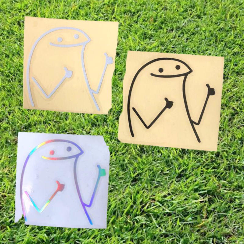 Sticker cutting Middle pucek animasi okay oke lucu Stiker cuting mobil helm motor viral