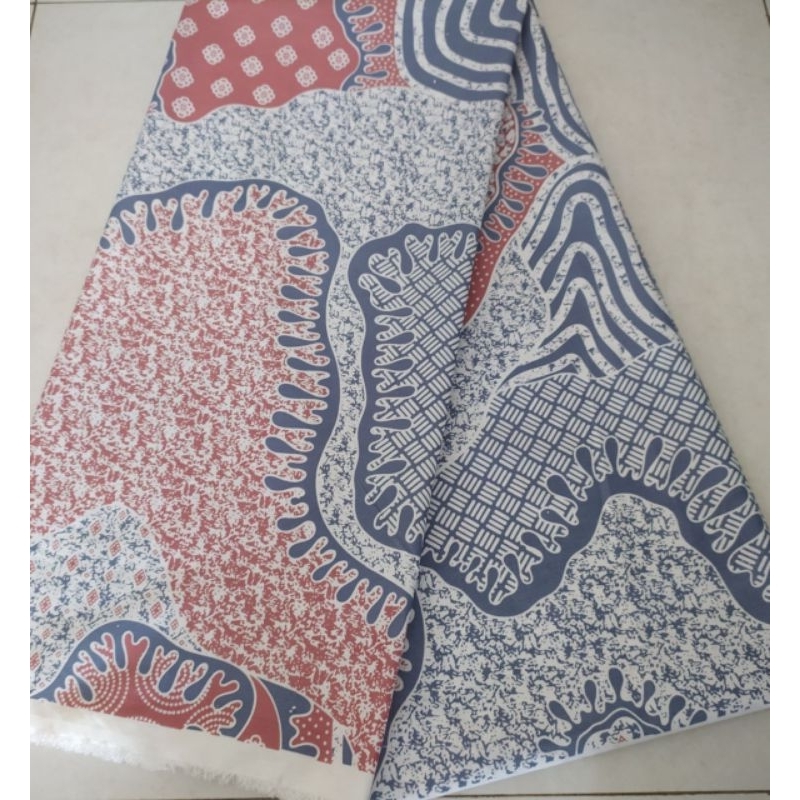 Kain batik Sarimbit Khas Pekalongan Motif Kombinasi Batu Alam