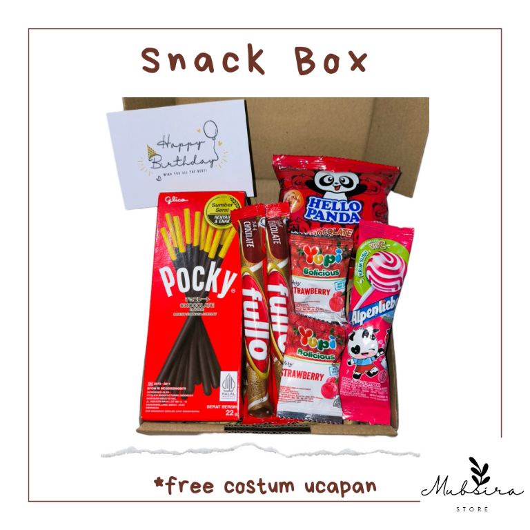 

☄️New event✨ SNACK BOX HAMPERS SNACK CEMILAN KADO ULANGTAHUN MURAH GIFT BOX SNACK BISA UNTUK HAMPERS LEBARAN ULANG TAHUN WISUDA SEMPRO KADO VALENTINE PACAR BINGKISAN ULTAH ANAK