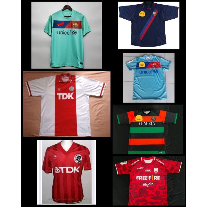 Jersey Barca 2002 Away/Jersey Ajax 1982 Home/Jersey Ajax 1988/Jersey Venezia 2020 Away/Jersey Persis