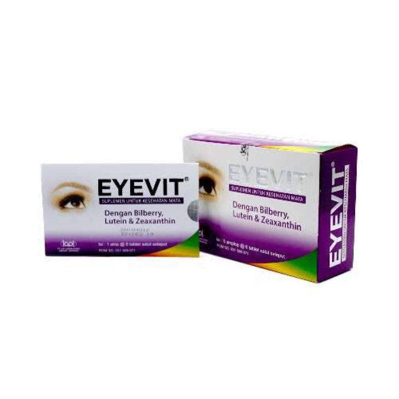 Eyevit Suplemen Kesehatan Mata tablet isi 6 | Eyevit | Eye Vit | Eye Fit | Eyefit | Vitamin Mata | V