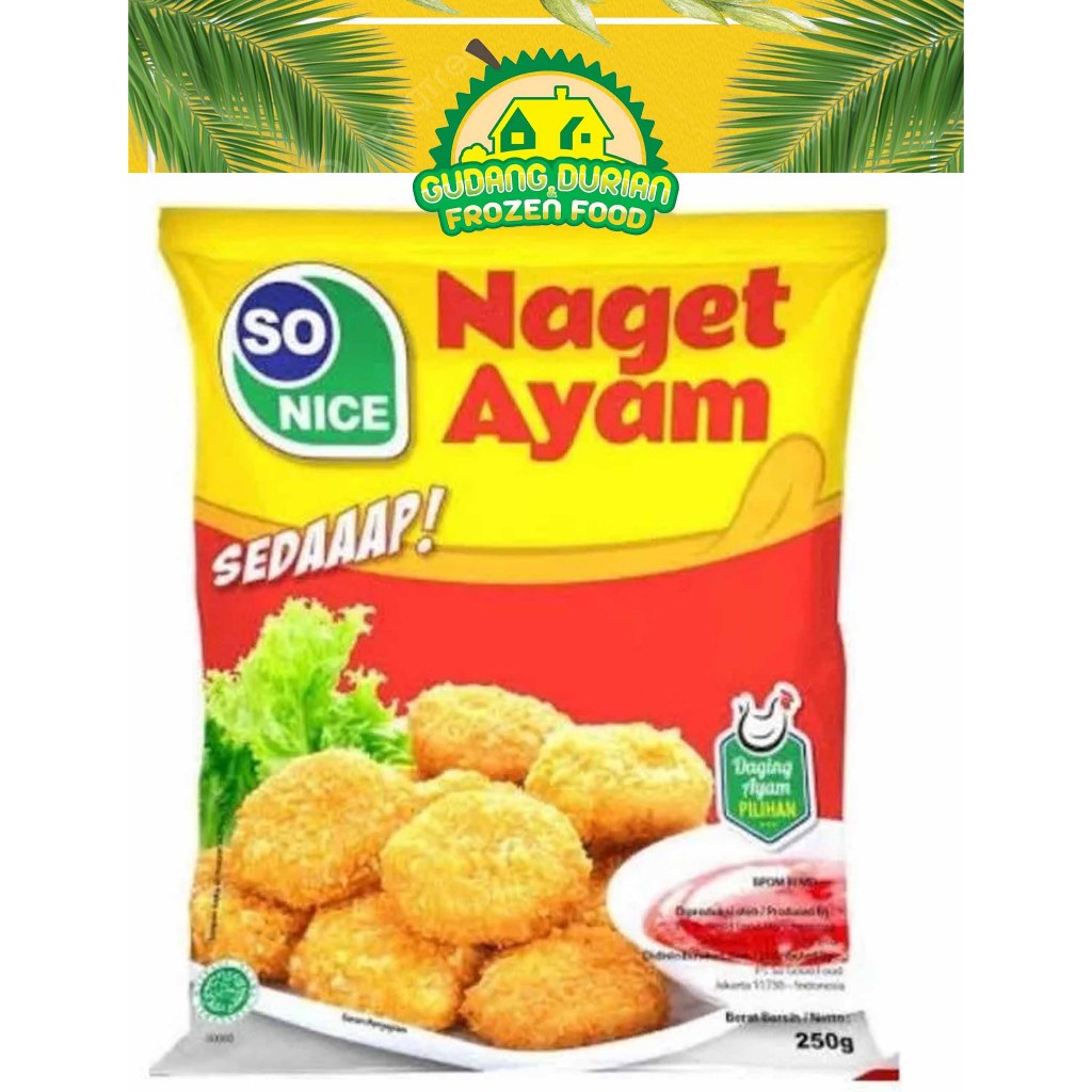 Chicken Nugget So Nice 250gr - Harga Termurah untuk Sensasi Rasa Nugget Terbaik - Frozen Food Ciracas