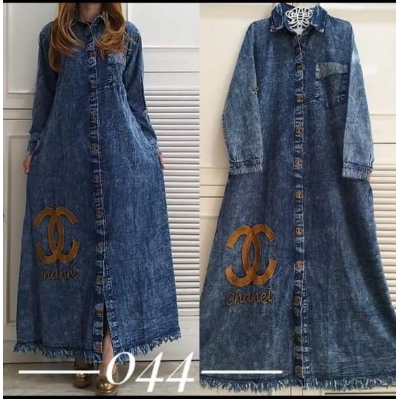 [COD] GAMIS JEANS DEWASA CHANEL MURAH
