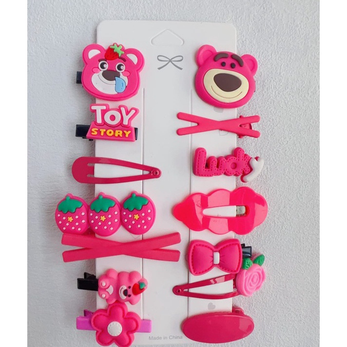 KJJS7879 PALING AMPUH>>> GC (isi 14) Jepit Rambut Lotso isi14 / Set Jepit Rambut Anak 14 IN 1 / Hair