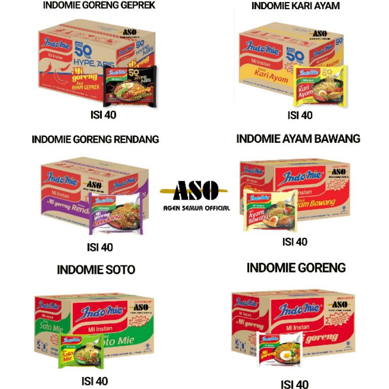 

FLASH SALE⚡ INDOMIE rasa sotomie / ayam bawang / kari / goreng / goreng rendang / ayam gepreK / ayam special ( 1 DUS )