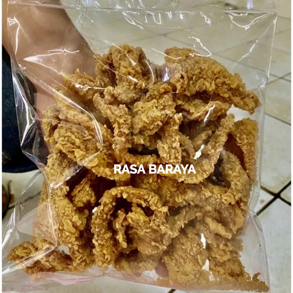 

Kulit Ayam Crispy Pedas dan Original Extra Daun Jeruk 250gr