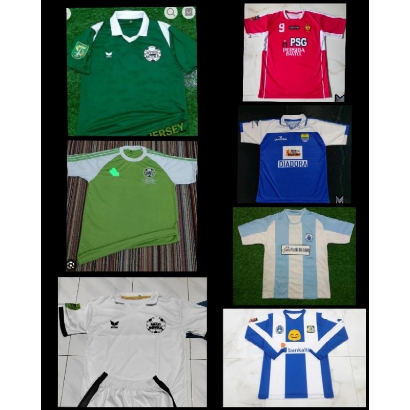 Jersey Persib 2002/Jersey Persiba Bantul 2009/Jersey Persiba Balikpapan Retro/Jersey Pscs Cilacap 20