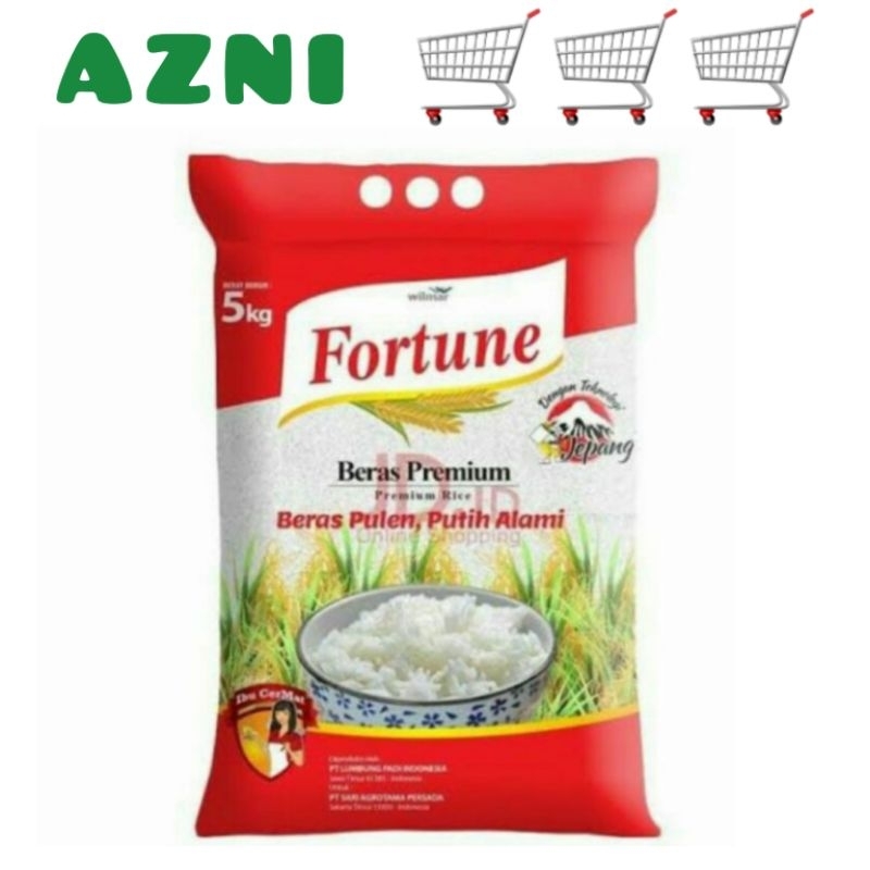 

FORTUNE Beras Premium 5 Kg - Pulen Putih Alami