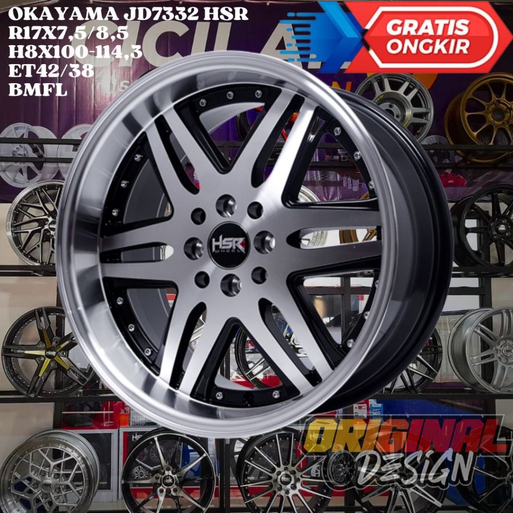 Velg Mobil Sirion , Mazda2 , Yaris , Swift , HSR OKAYAMA Ring 17 R17